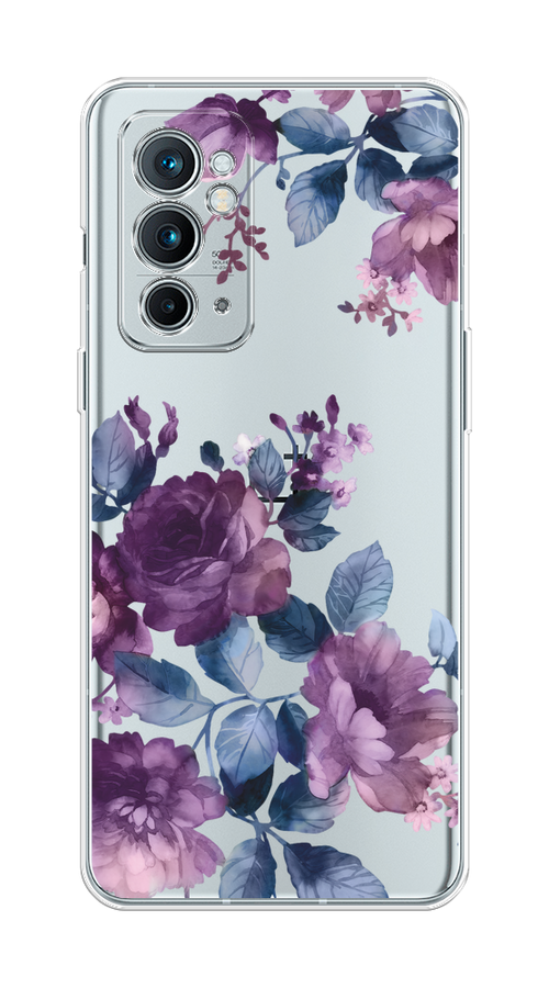 

Чехол на OnePlus 9RT "Purple Blossoms", Синий;фиолетовый, 152050-1