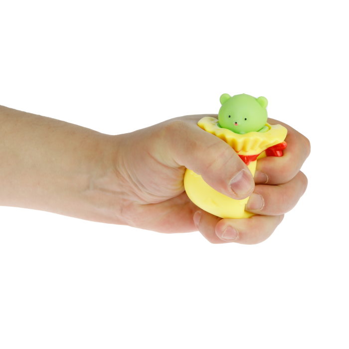

игрушка-античтресс 1Toy Жмяка Выскочка Медвежонок 5х6,5 см, желтый, Т23263-1