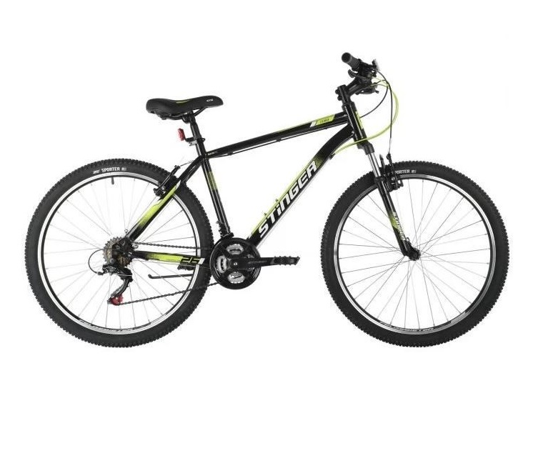 

STINGER Велосипед STINGER 26" CAIMAN черный, сталь, размер 14", 26 Caiman