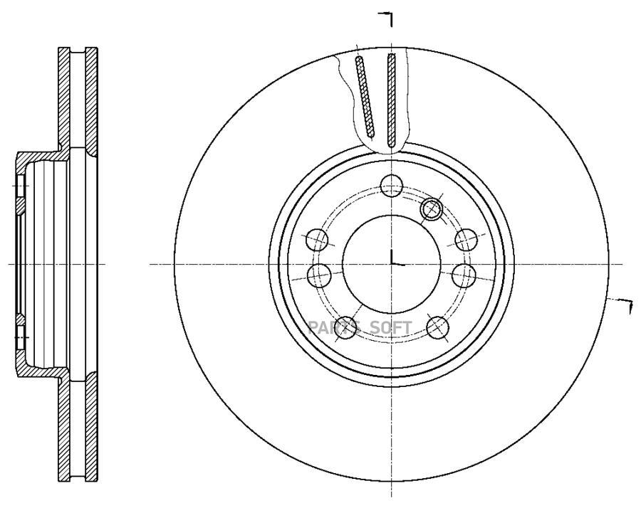 

Диск тормозной вентилируемый G-brake GR-21352