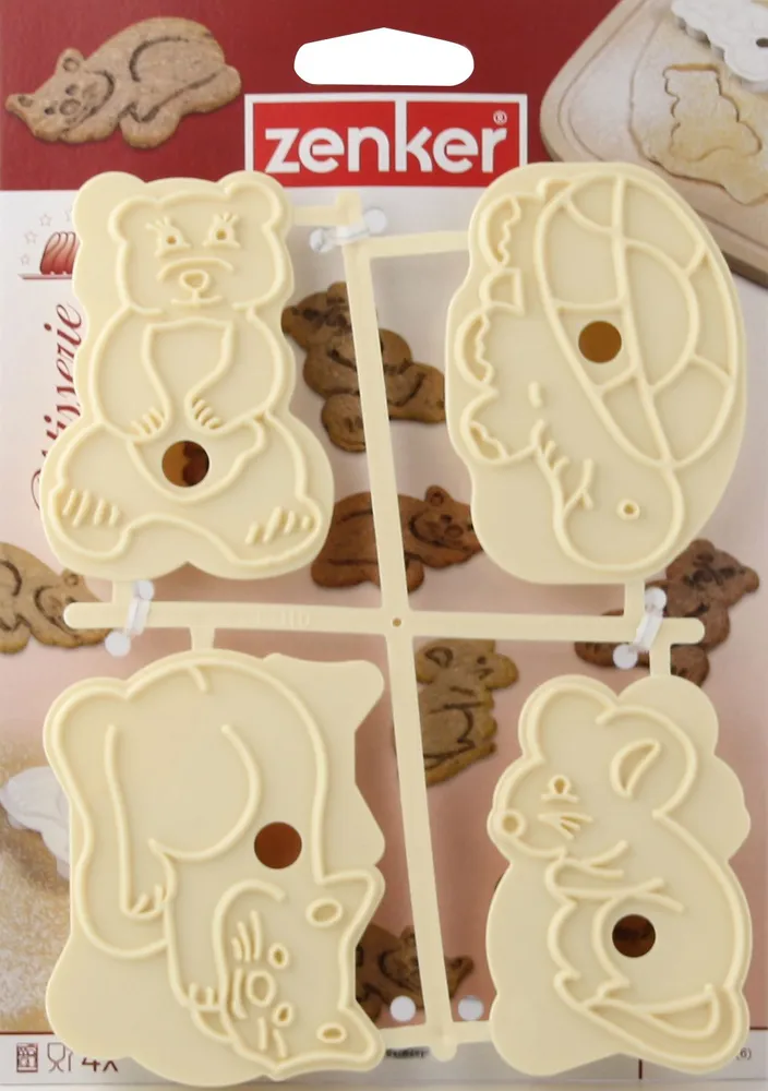 Формы для печенья Zenker фигурные 2 в 1 4 шт