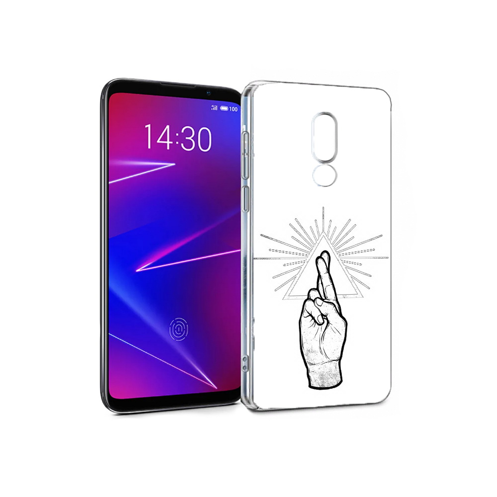 

Чехол MyPads Tocco для Meizu 16 черно белая рука (PT136611.84.681), Прозрачный, Tocco