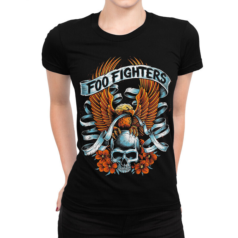 фото Футболка женская dream shirts foo fighters 10006691 черная l