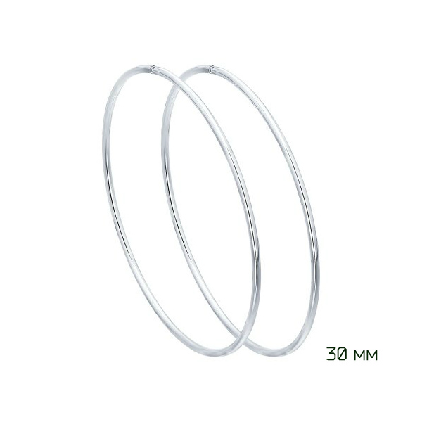 

Серьги конго из серебра без вставки ЯХОНТ Ювелирный 42796, 42796