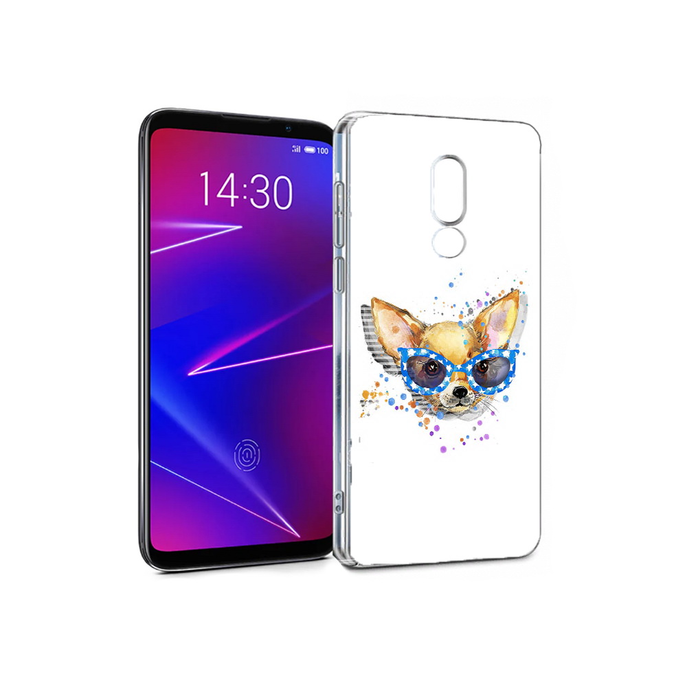 

Чехол MyPads Tocco для Meizu 16 чихуа-хуа в очках (PT136611.84.691), Прозрачный, Tocco