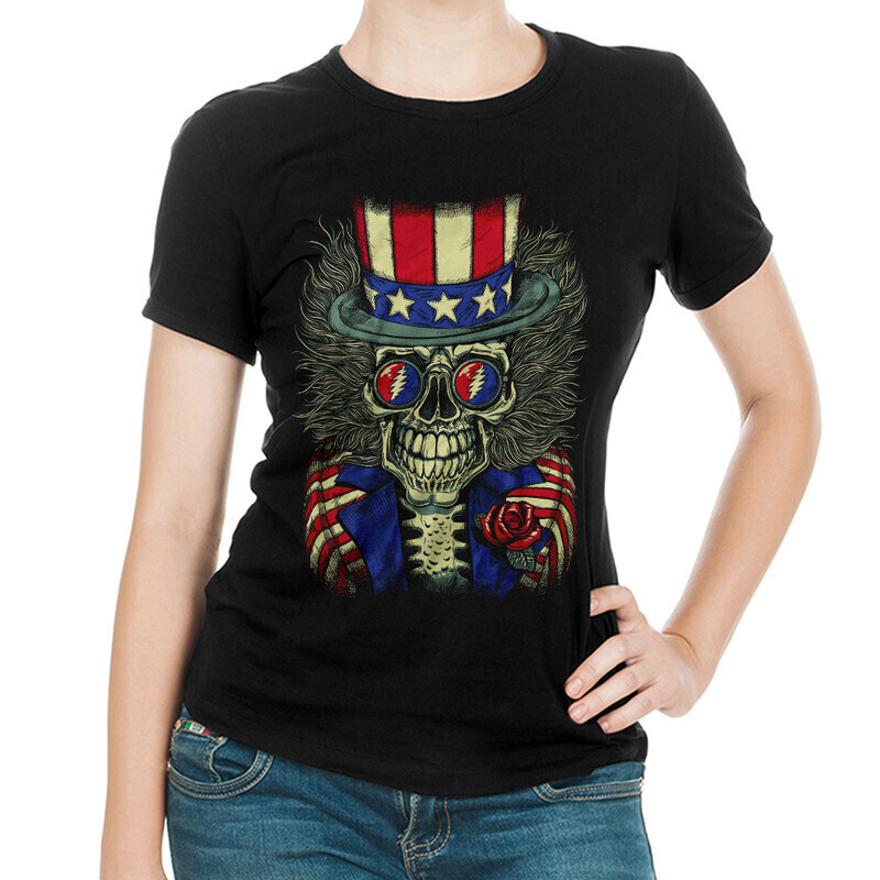 

Футболка женская Dream Shirts Grateful Dead Женская 10006701 черная S, Grateful Dead Женская 10006701
