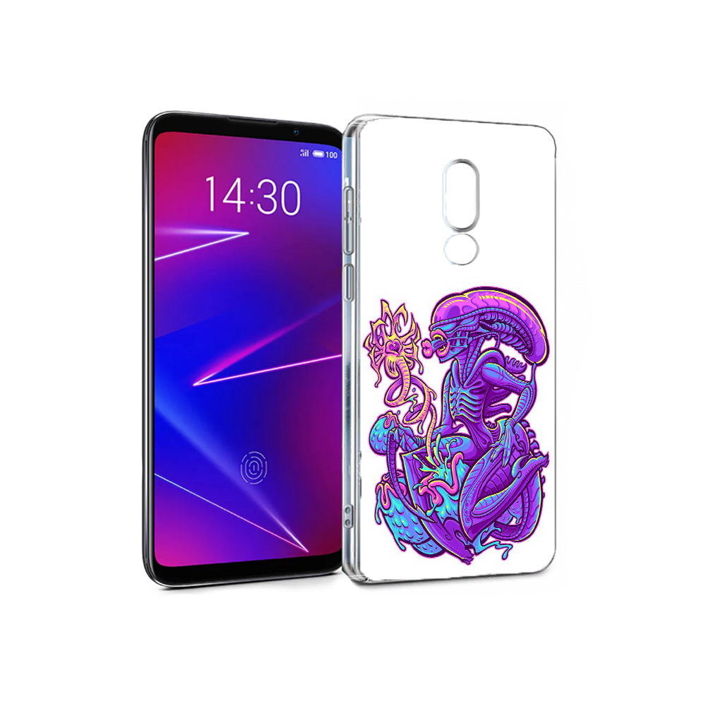 

Чехол MyPads Tocco для Meizu 16 чужой фиолетовый цвет (PT136611.84.693), Прозрачный, Tocco