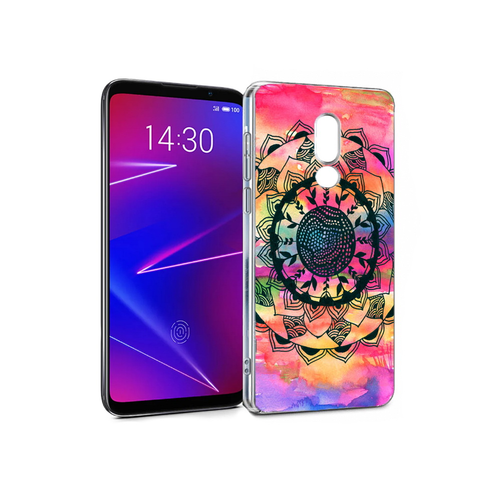 

Чехол MyPads Tocco для Meizu 16 яркая абстракция круглый цветок (PT136611.84.704), Прозрачный, Tocco