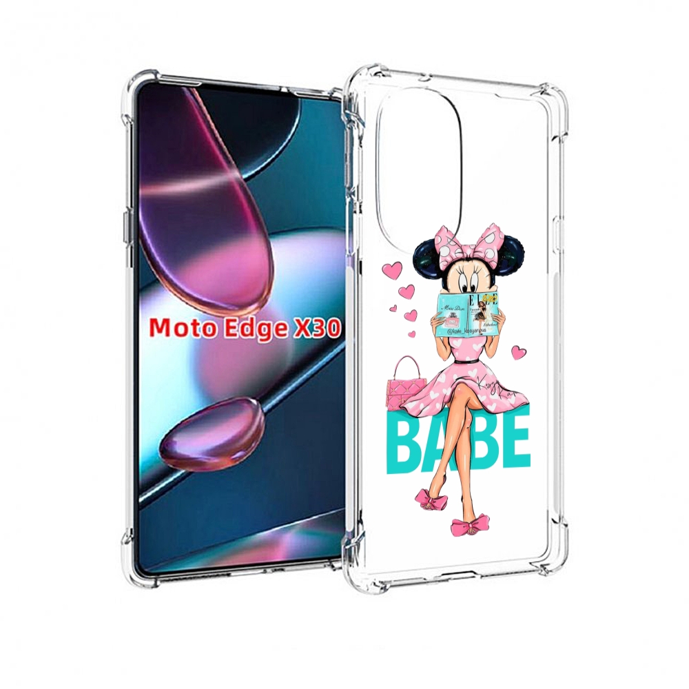 

Чехол MyPads Бейби-микки для Motorola Moto Edge X30, Прозрачный, Tocco