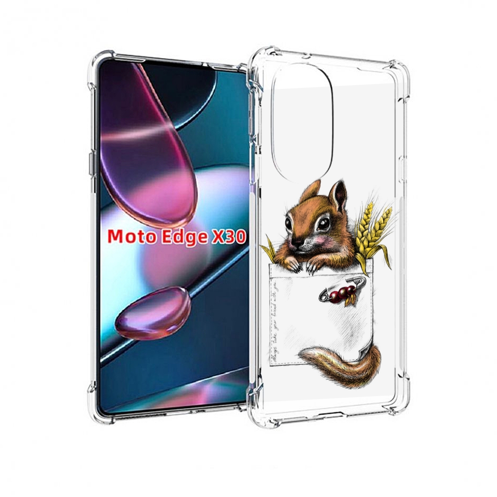 

Чехол MyPads Белочка для Motorola Moto Edge X30, Прозрачный, Tocco
