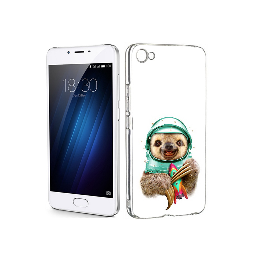

Чехол MyPads Tocco для Meizu U20 Ленивец астронавт (PT50622.85.104), Прозрачный, Tocco