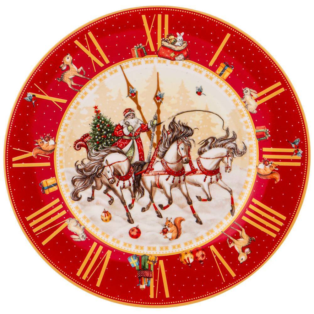 

Набор из 2 штук Тарелка обеденная Lefard Часы 21см, фарфор (85-1818/2), Разноцветный