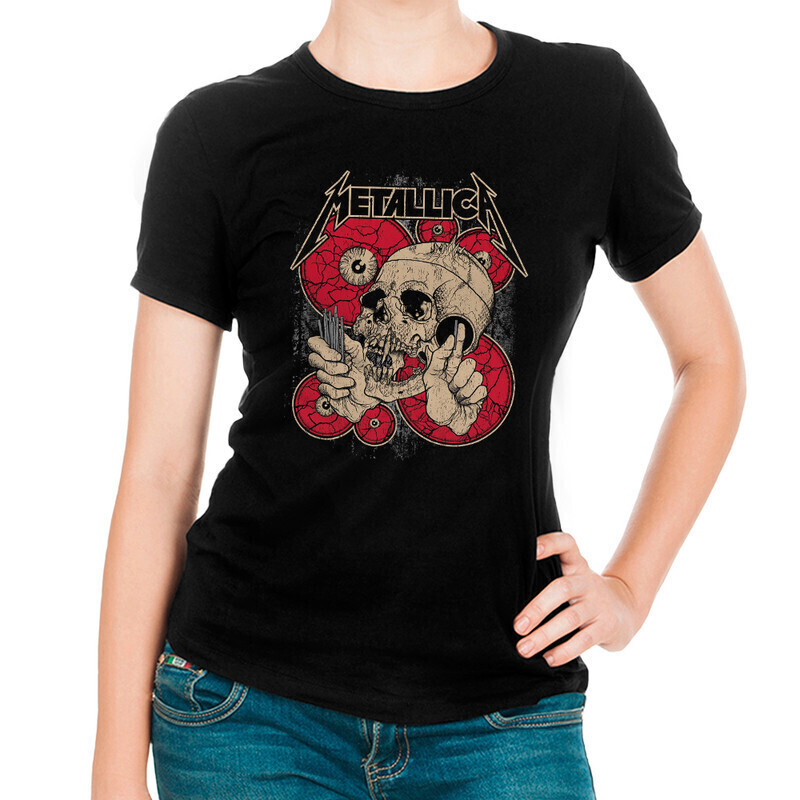 

Футболка женская Dream Shirts Metallica - Металлика Женская 10006741 черная 3XL, Metallica - Металлика Женская 10006741