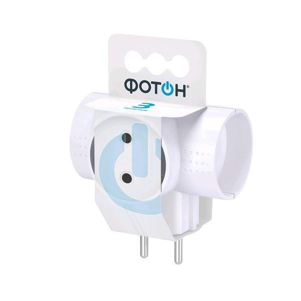 

Блок розеточный (разветвитель) Фотон, 3-мест., арт. 171012, 3 шт., Белый, 171012