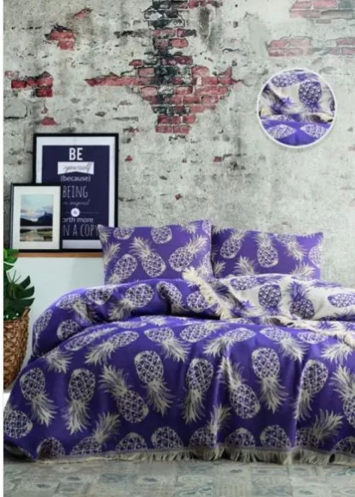 

Покрывало ANANAS BED SPREAD цвет фиолетовый (VIOLET) 205x240
