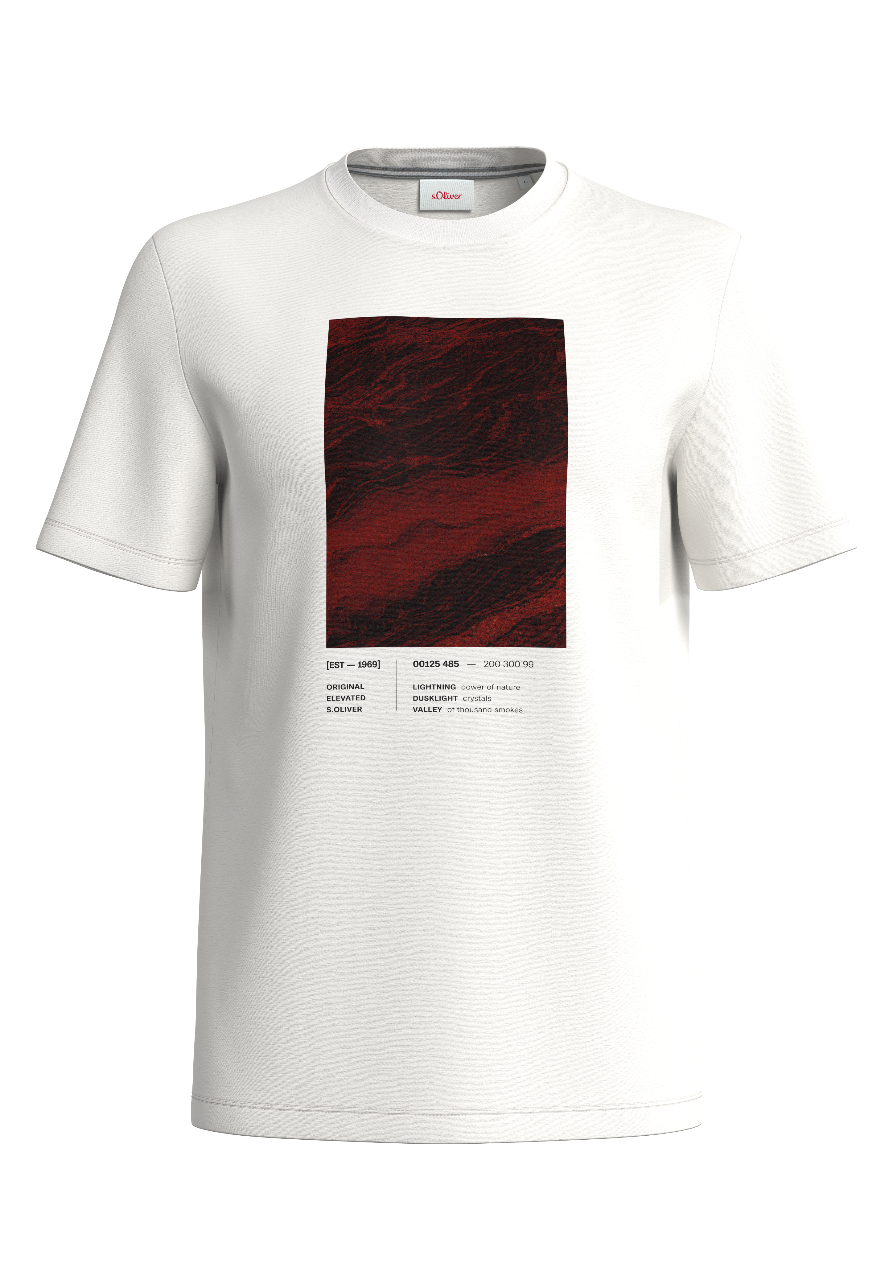 

Футболка мужская QS by s.Oliver 2138665/01D1 белая XXL, Белый, 2138665