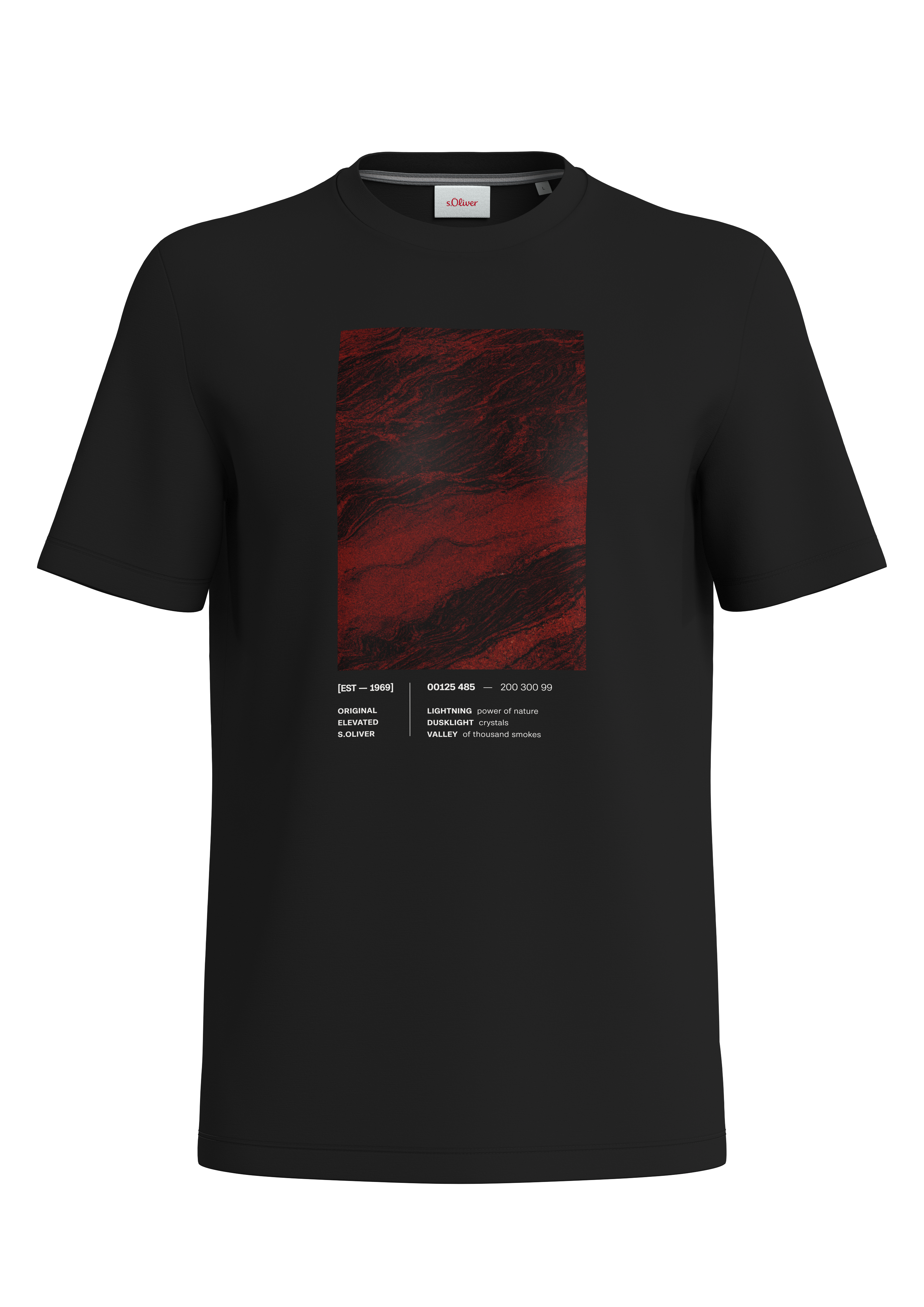 

Футболка мужская QS by s.Oliver 2138665*99D1*XXL черная XXL, Черный, 2138665/99D1