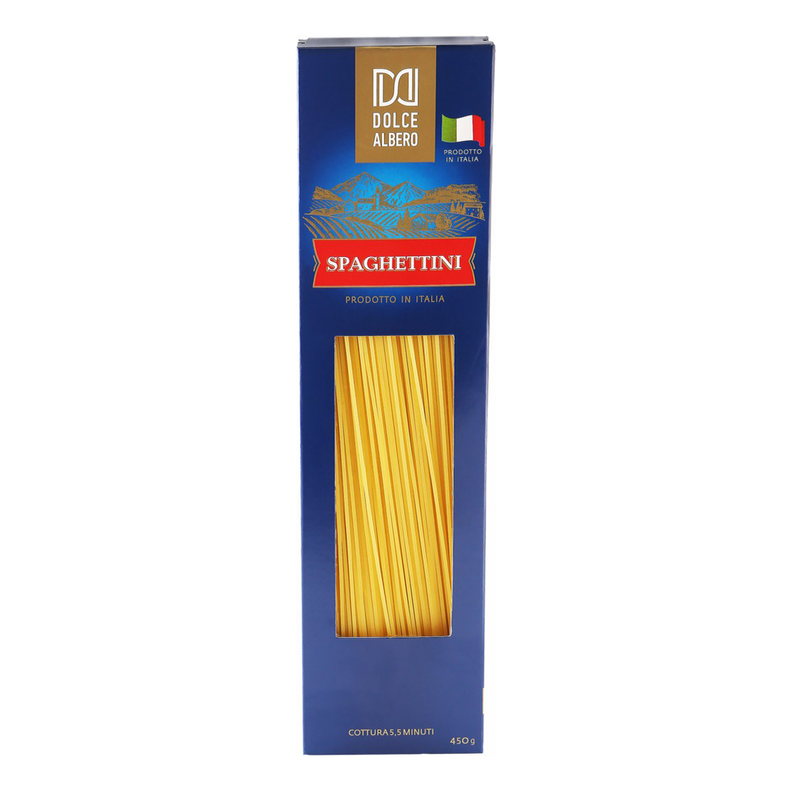 фото Макароны dolce albero spaghettini спагетти из твердых сортов пшеницы 450 г