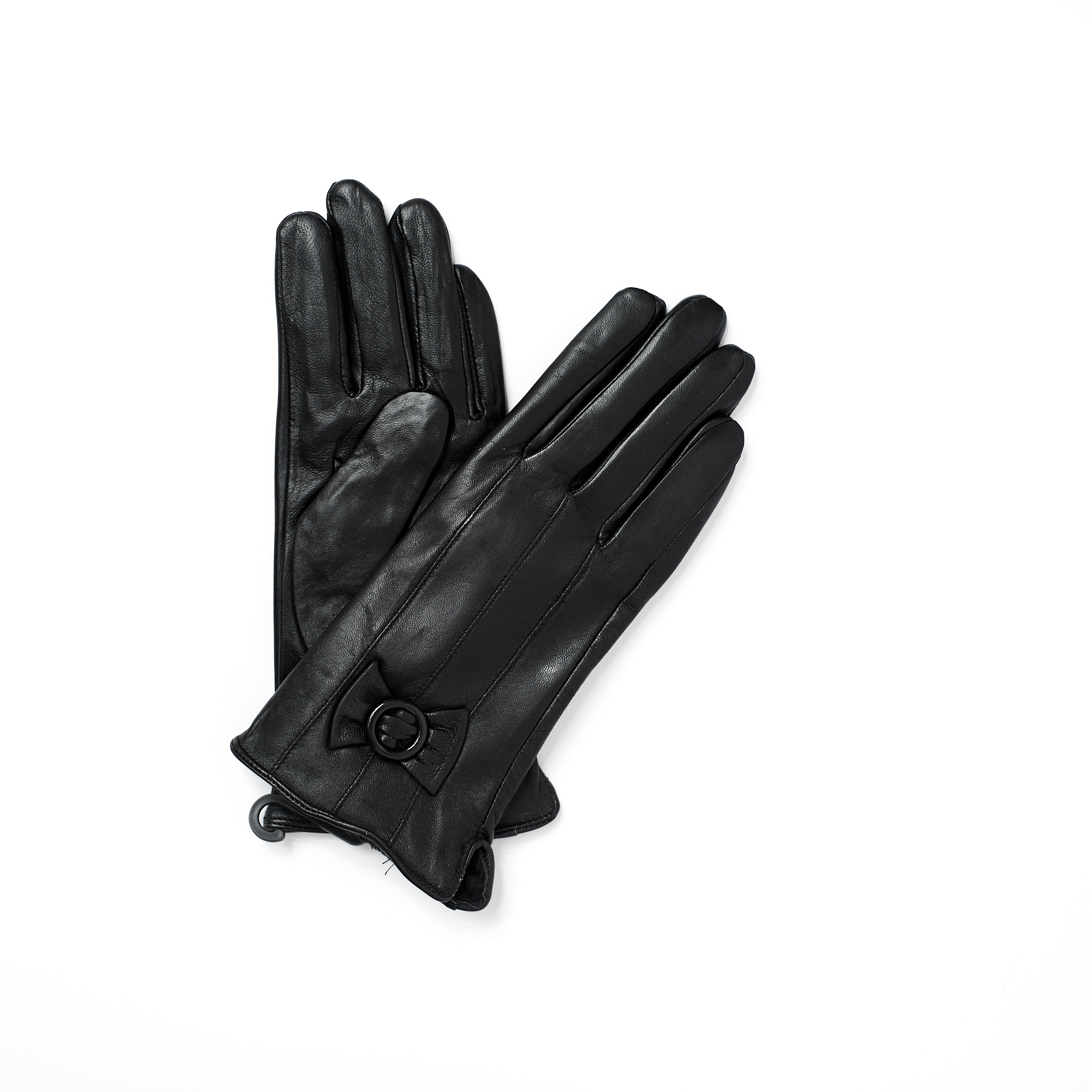 

Перчатки женские Albertini 14K-11 черные, р. 7, Черный, 14K-11