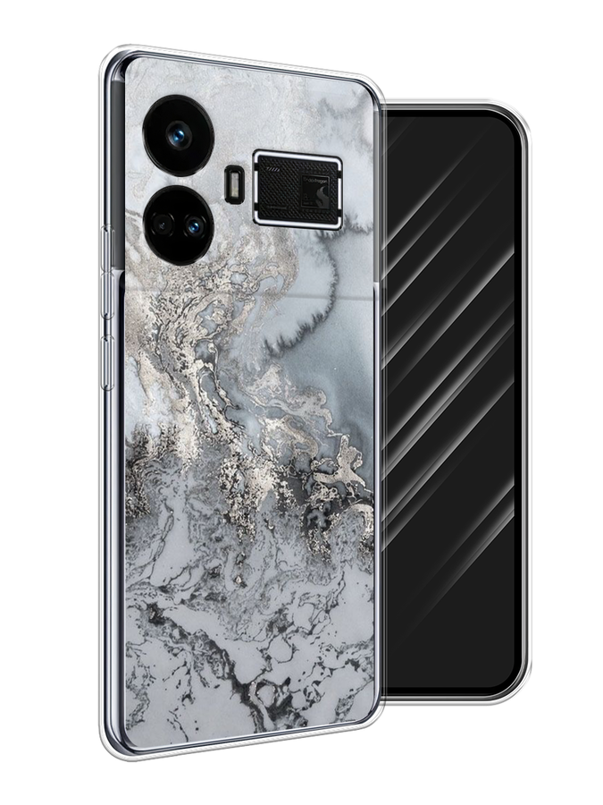 

Чехол Awog на Realme GT5 "Морозная лавина серая", Серый;серебристый, 2515050-1