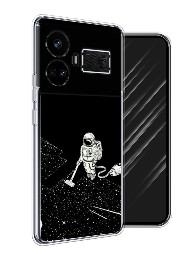 

Чехол Awog на Realme GT5 "Космонавт с пылесосом", Белый, 2515050-1