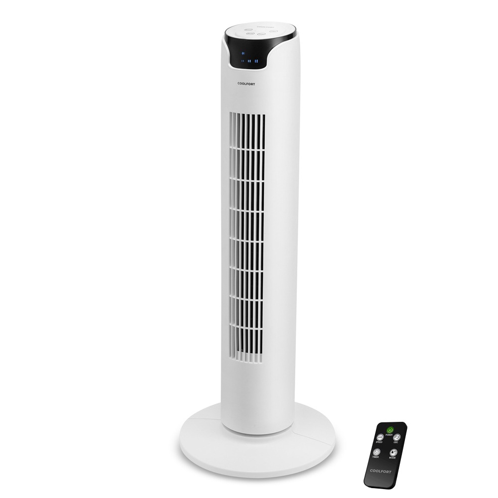 Вентилятор колонный; напольный Coolfort CF-2010 белый