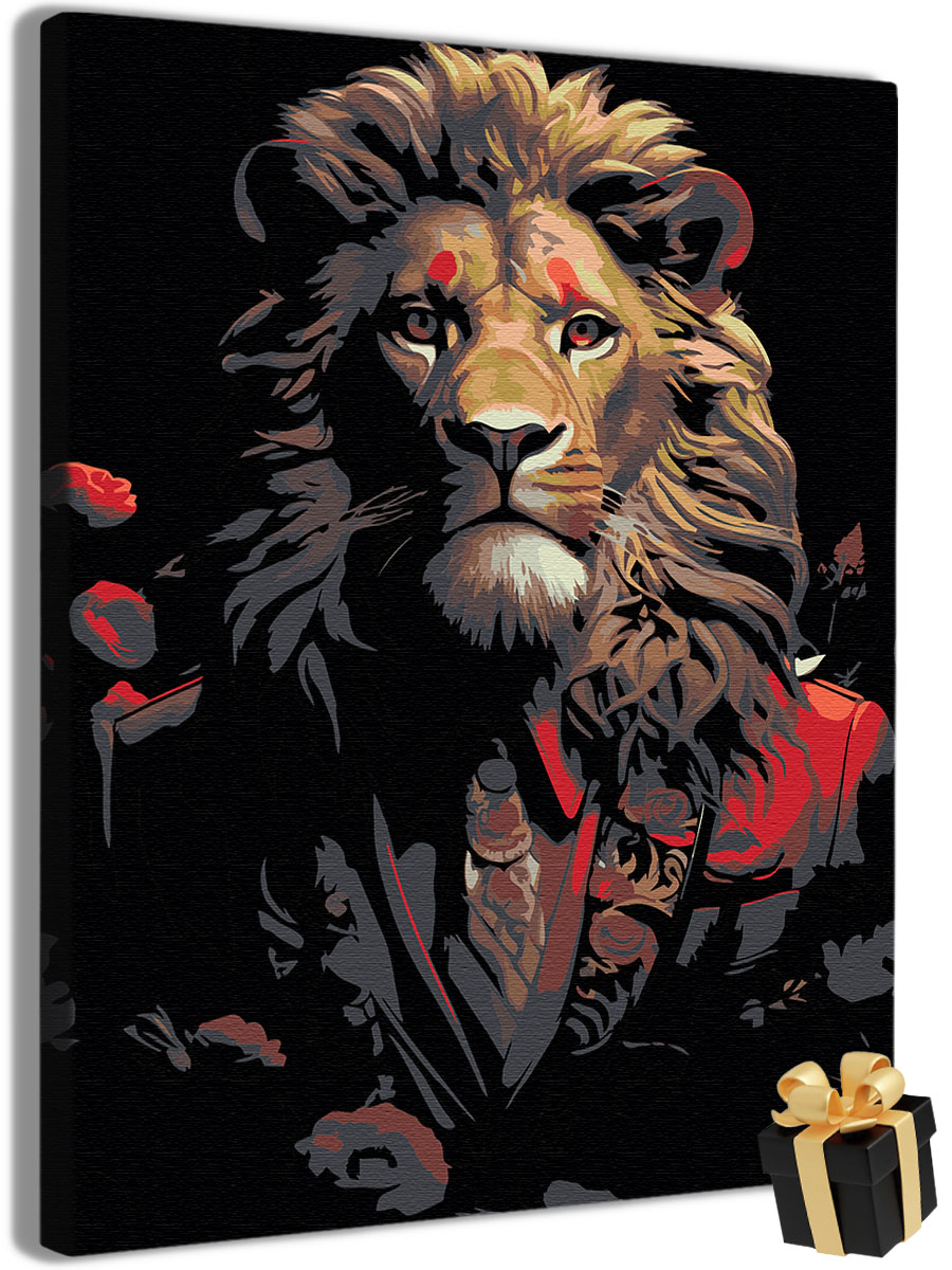 Картина по номерам Арт-студия Unicorn Король-лев N-2605 40x50 см