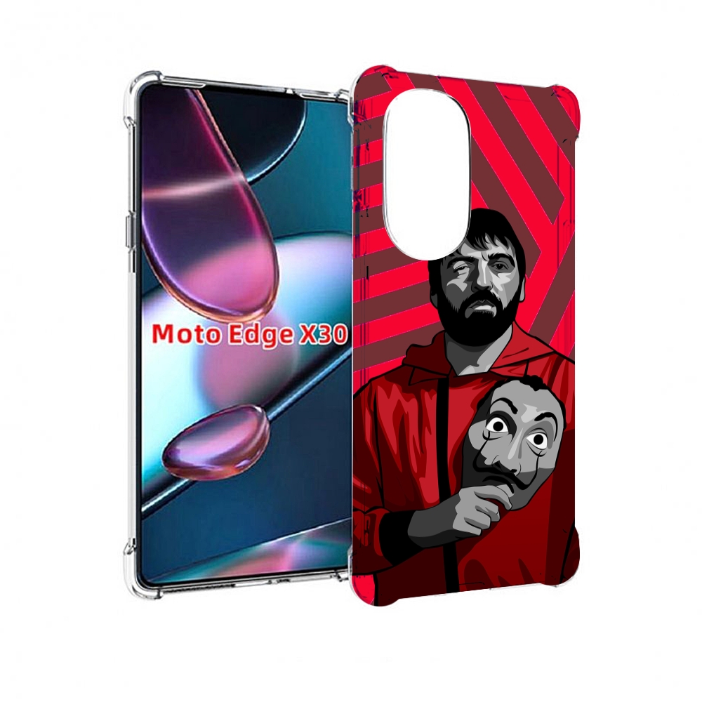 

Чехол MyPads Богата-Бумажный-дом для Motorola Moto Edge X30, Прозрачный, Tocco