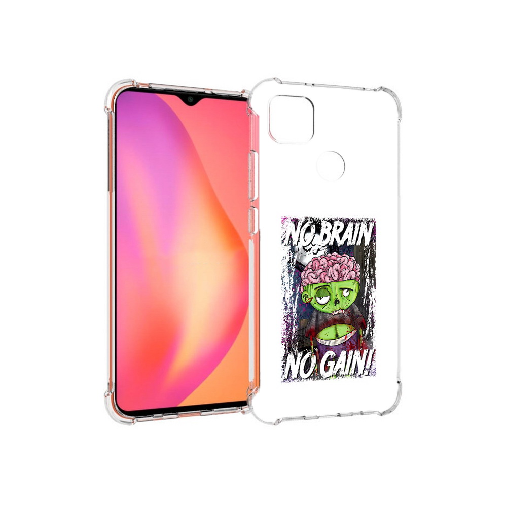 

Чехол MyPads Tocco для Xiaomi Redmi 9C глупый зомби (PT152115.265.289), Прозрачный, Tocco