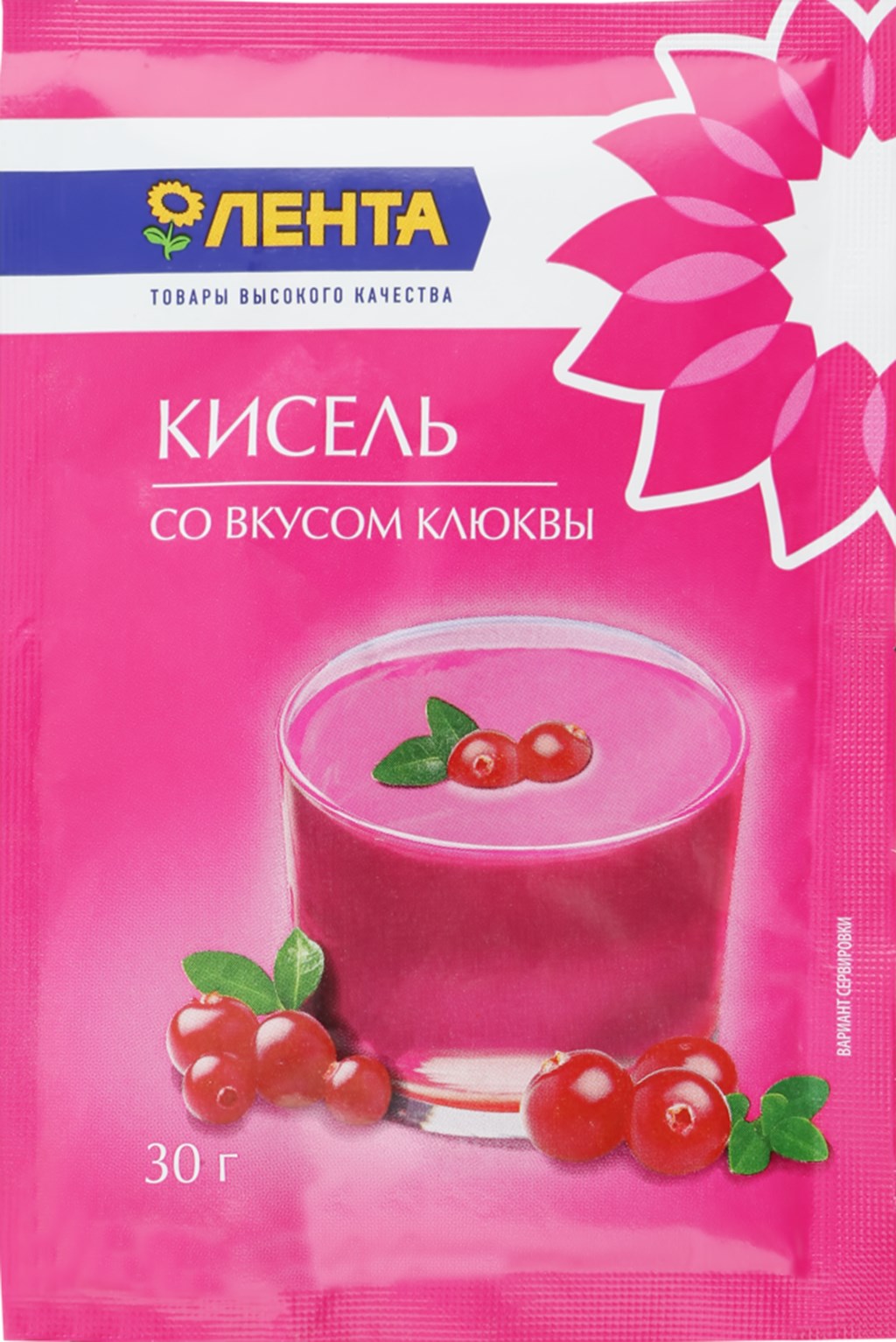 Кисель Лента клюква 30 г