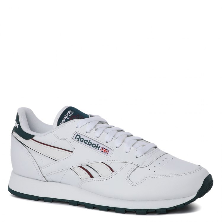 фото Кроссовки мужские reebok cl lthr белые 40.5 eu