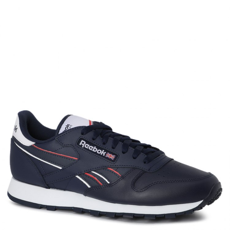 фото Кроссовки мужские reebok cl lthr синие 40.5 eu