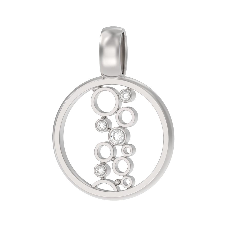 Кулон из серебра Arina 1044623-01110, фианит