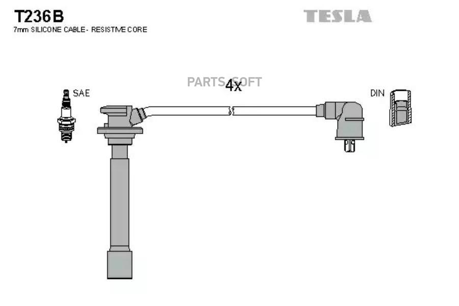 

TESLA Провода высоковольтные TESLA T236B