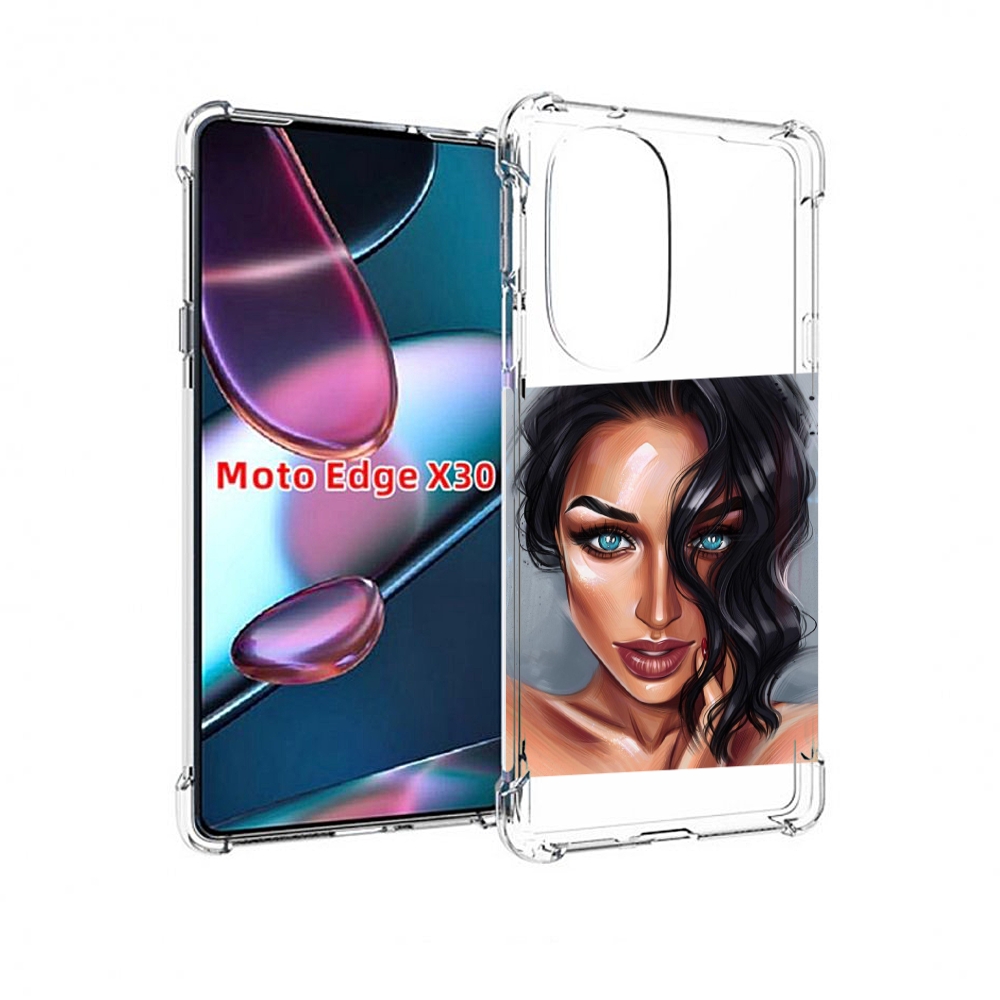 

Чехол MyPads Брюнетка для Motorola Moto Edge X30, Прозрачный, Tocco