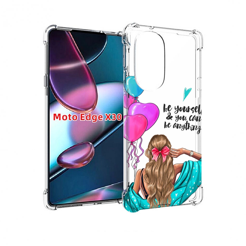 

Чехол MyPads Будь-собой для Motorola Moto Edge X30, Прозрачный, Tocco