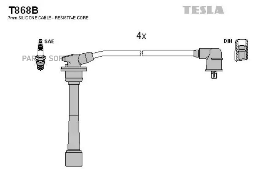 

TESLA Провода высоковольтные TESLA T868B