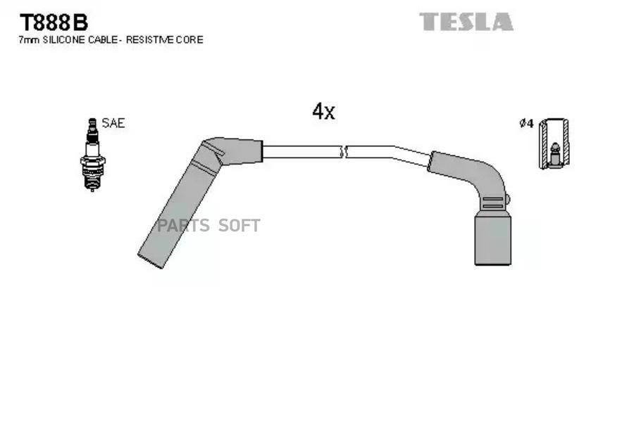 

TESLA Провода высоковольтные TESLA T888B