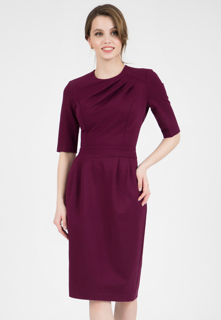 фото Платье женское olivegrey pl000861v(hanky) фиолетовое 42