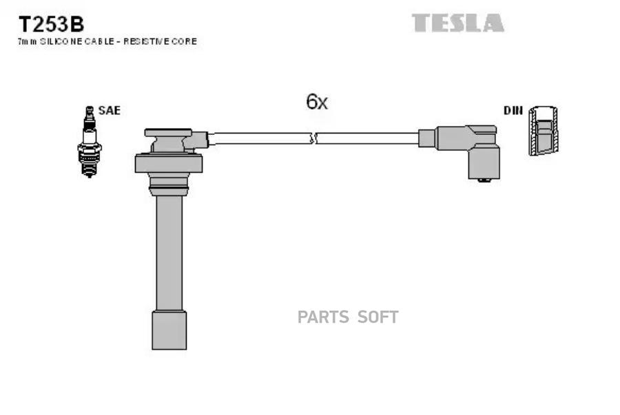 

TESLA Провода высоковольтные TESLA T253B