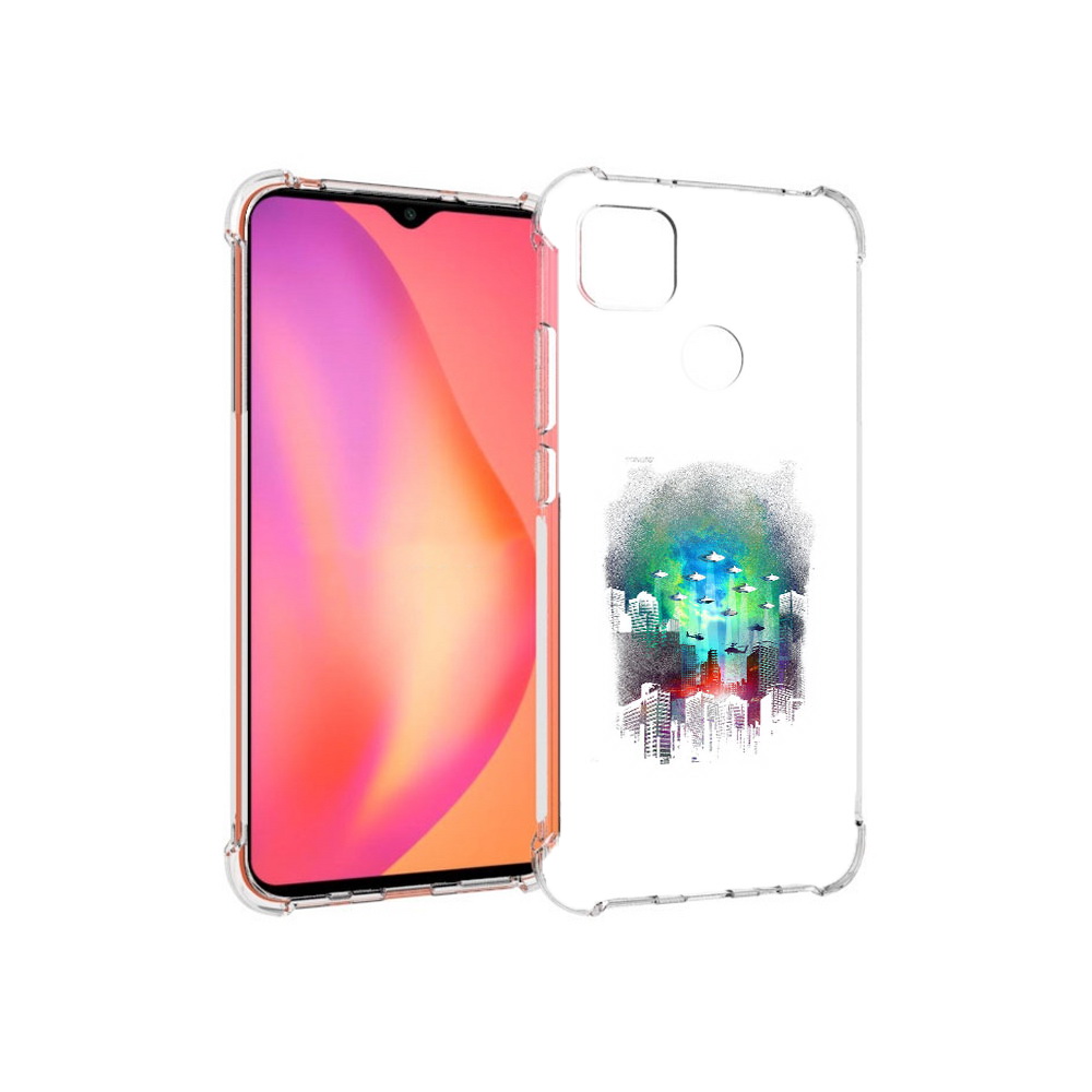 

Чехол MyPads Tocco для Xiaomi Redmi 9C город в свечении (PT152115.265.296), Прозрачный, Tocco