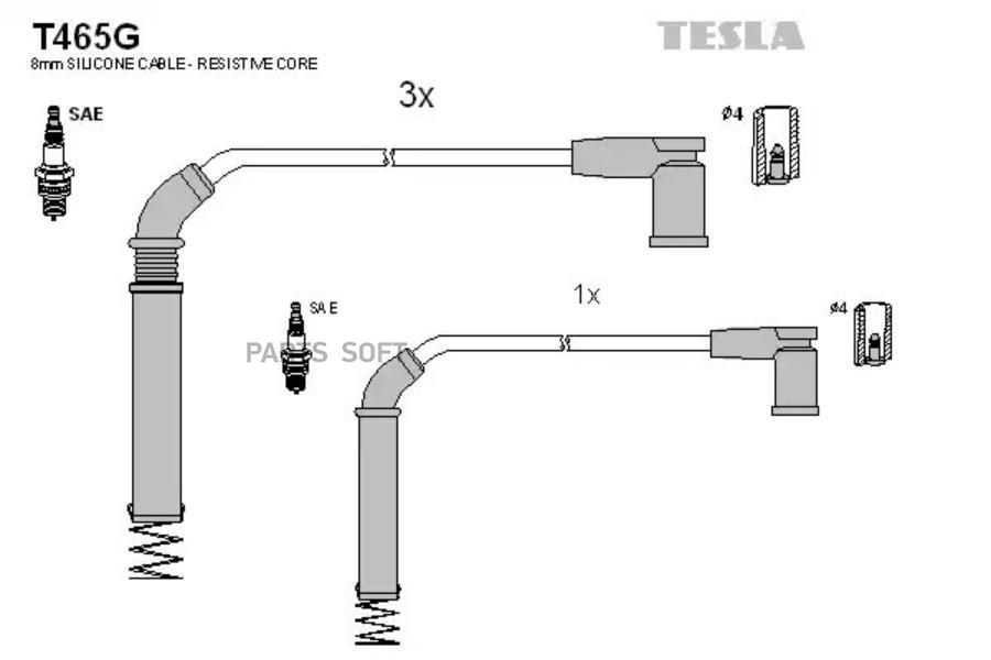 

TESLA Провода высоковольтные TESLA T465G