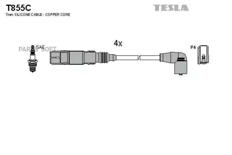 

TESLA Провода высоковольтные TESLA T855C