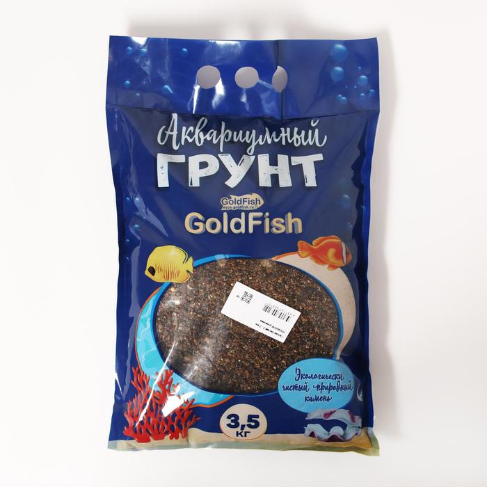 фото Грунт для аквариума gold fish галька каспий 2 - 3 мм, 3,5 кг