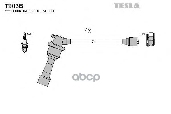 

TESLA Провода высоковольтные TESLA T903B