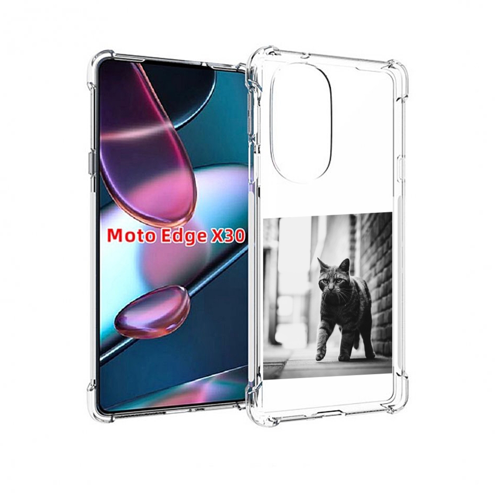 

Чехол MyPads Важный-кот для Motorola Moto Edge X30, Прозрачный, Tocco