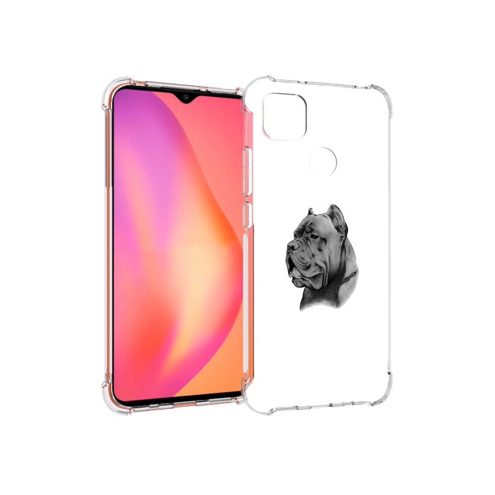 

Чехол MyPads Tocco для Xiaomi Redmi 9C грозный бульдог (PT152115.265.300), Прозрачный, Tocco