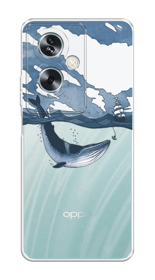 

Чехол на Oppo A79 5G "Большой кит", Синий, 2515650-1