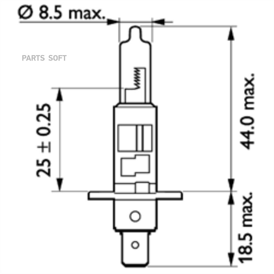 

PHILIPS Автолампа PHILIPS 13258MLC1