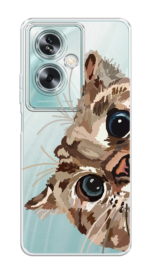 

Чехол на Oppo A79 5G "Любопытный кот", Коричневый;синий;черный, 2515650-1